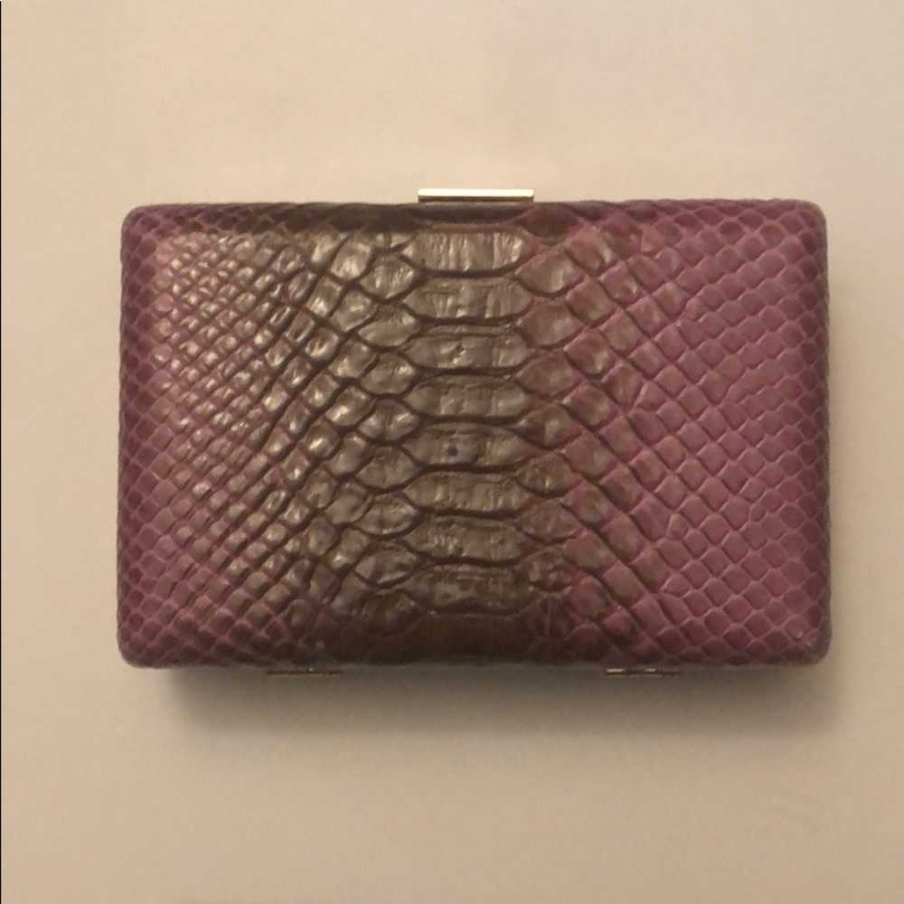 Banana Republic Snakeskin Print Clutch